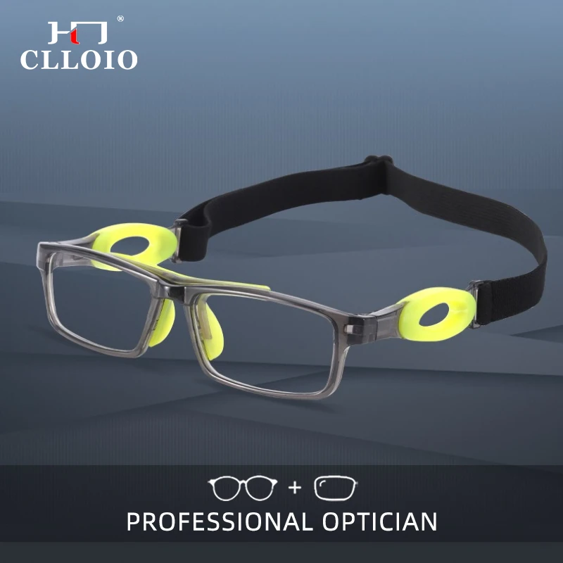 

CLLOIO Lightweight Sporty Anti-Collision Myopia Glasses For Basketball Football Men Progressive Prescription Reading Glasses