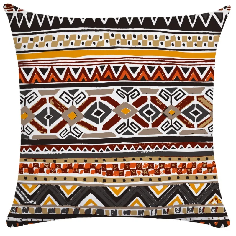 Ethnic Style Series Pillow Cushion Cover Bohemian Style Homestay Sofa Car Office Pillowcase 40*40cm/45*45cm/50*50cm