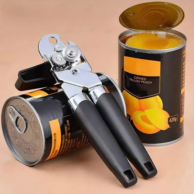 Multifunctional Manual Can Opener Side Cut Effortless Beer Bottle Opening Tool Professional Household Kitchen Gadget