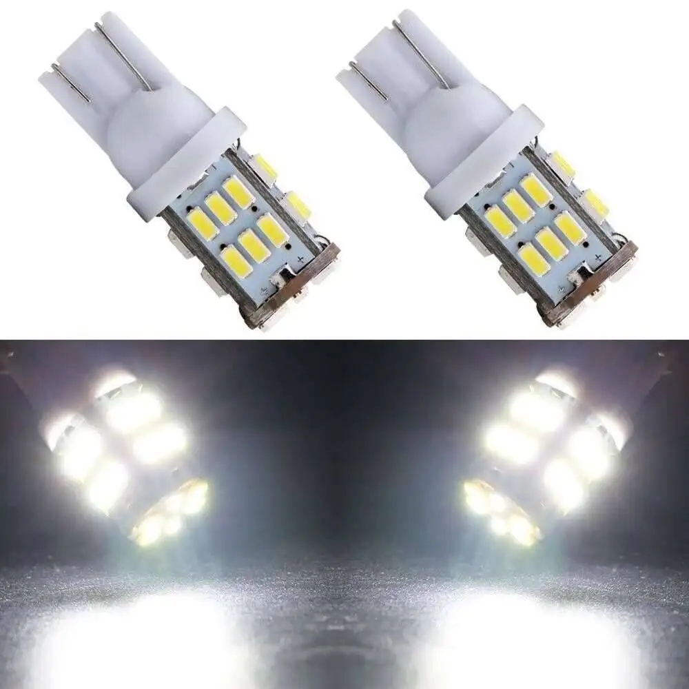 4-10PCS Super Bright T10 3014 30 Led SMD 194 168 W5W LED Car Side Wedge Interior Lighting Tail Plate Light Lamp Bulb 12V