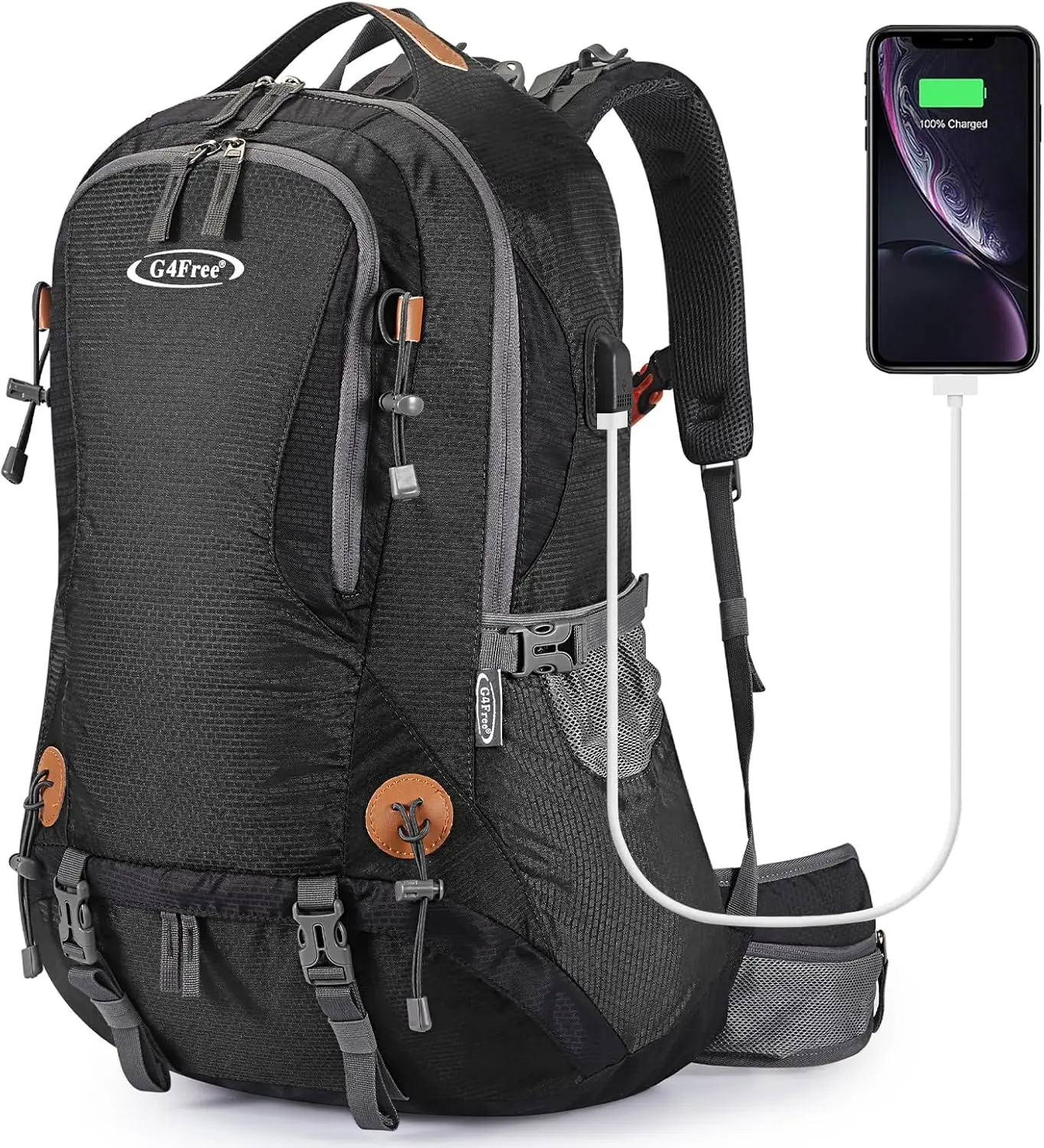 

Водонепроницаемый походный рюкзак на 50 л с дождевиком для кемпинга, альпинизма и активного отдыха, для мужчин и женщин