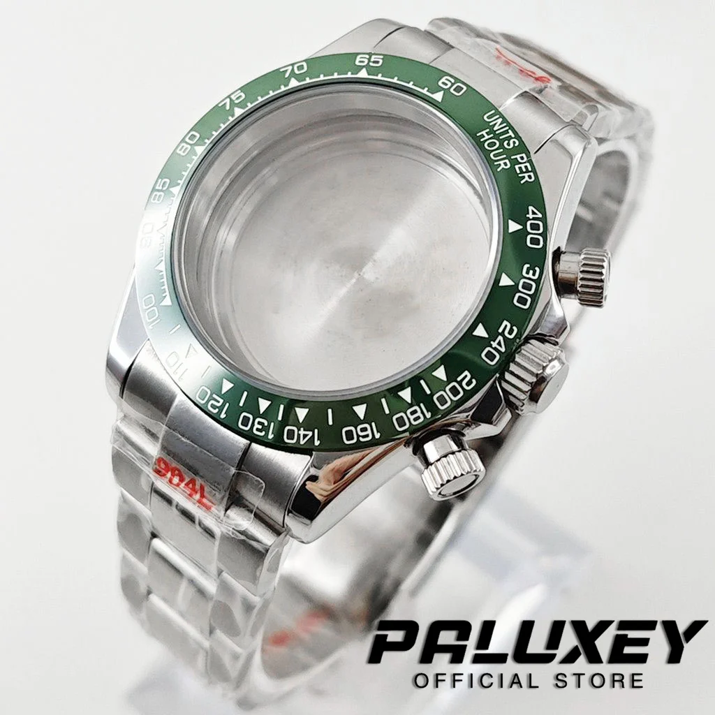 Daytona 40mm VK63 Sapphire Glass Watch Case Ceramic Bezel Men's Watch Accessories Suitable for VK63 VK63A VK64 Quartz Movement image 3