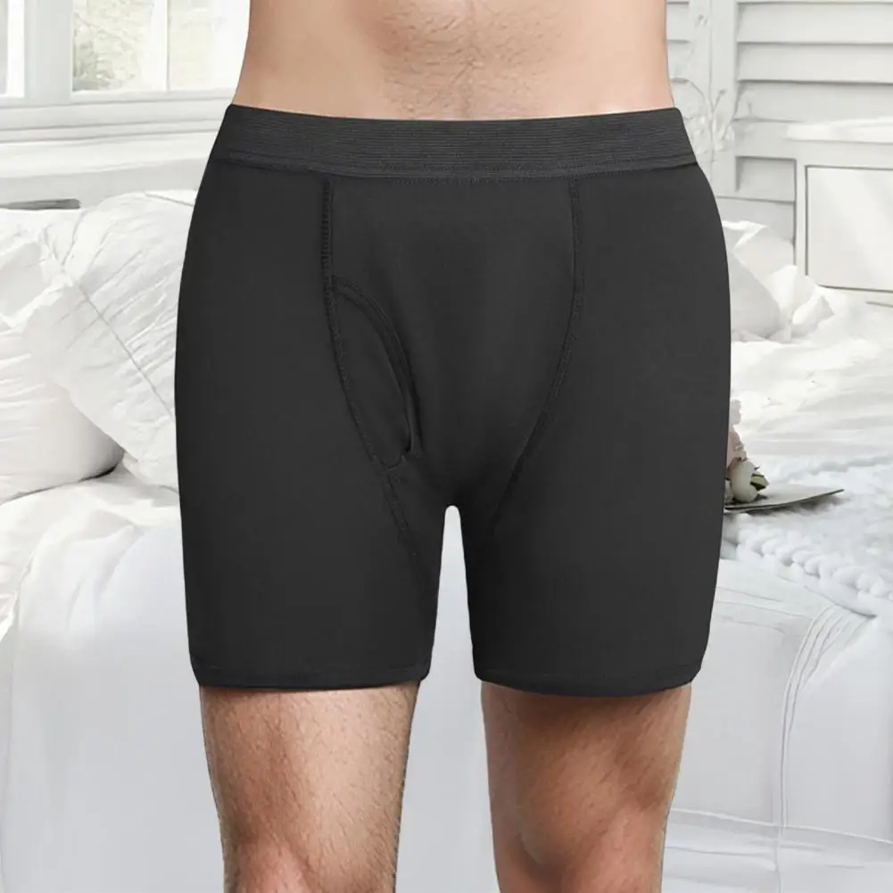 Men Leak-proof Briefs Leak-proof Men Underwear Men's Leak-proof Boxer Briefs Elderly Incontinence Underwear for Bedridden