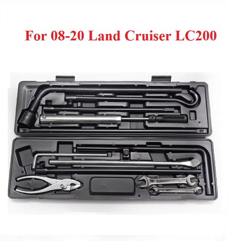 

For 08-20 Toyota Land Cruiser LC200 , with Car Tool Kit Wrench Spare Tire Rocker Emergency Toolbox