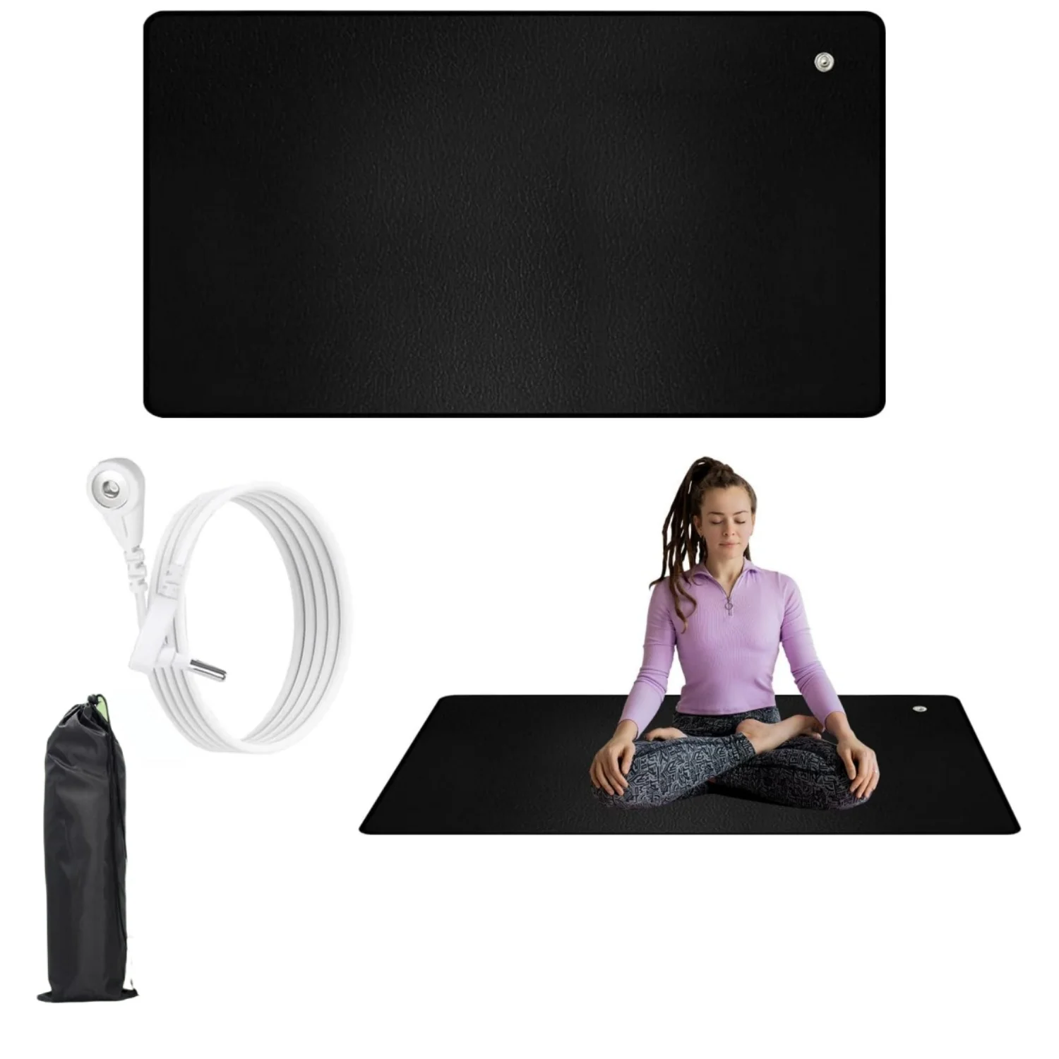 

Заземляющий коврик, заземляющие простыни для кровати со шнуром, универсальный улучшенный сон, тревога, облегчение воспаления и повышение энергии 40x60 см