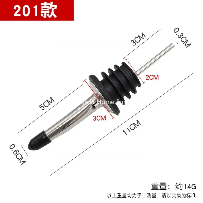 Suitable for 304 Stainless Steel Inverted Mouth Red Wine with Lid Sealed Bottle Stopper Rod Mixing Distributor
