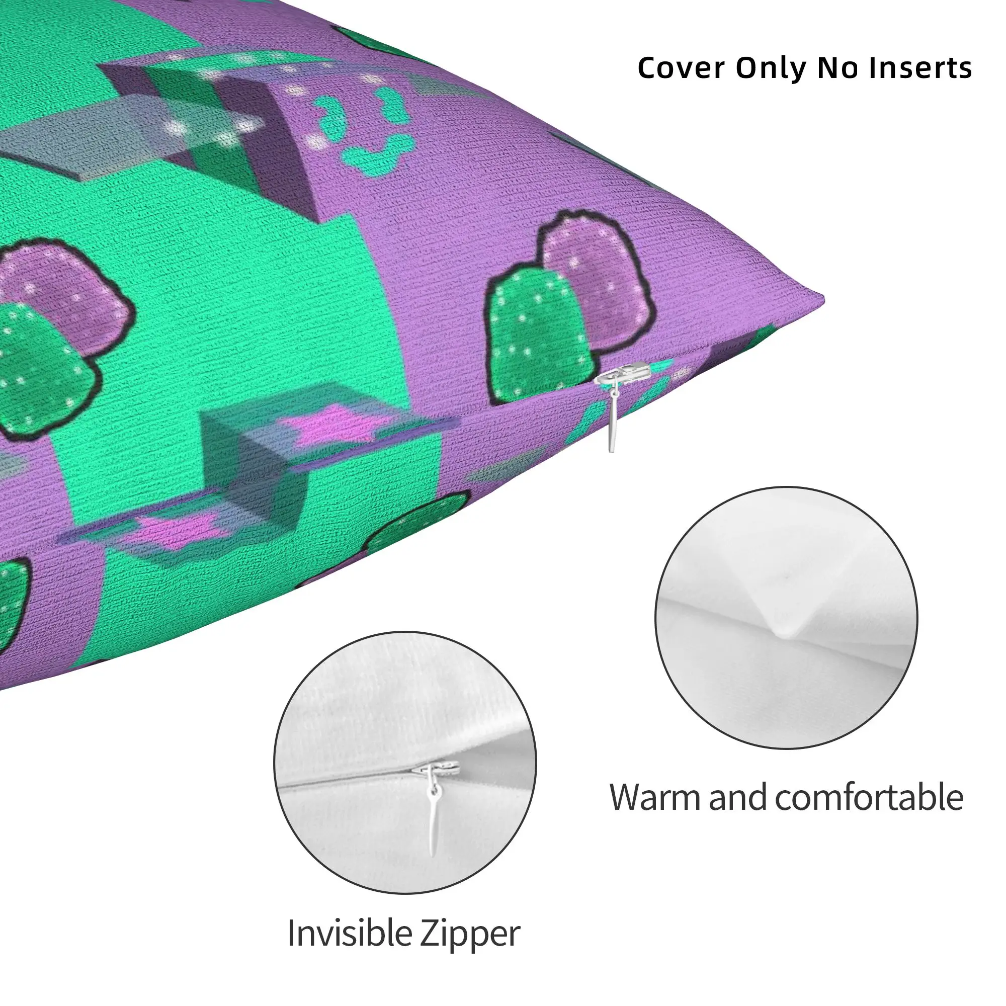 Printing Bee Swarm Simulator BSS Game Pillowcase Polyester Cushion Cover Gift Cartoon Pillow Case Cover Home Zipper
