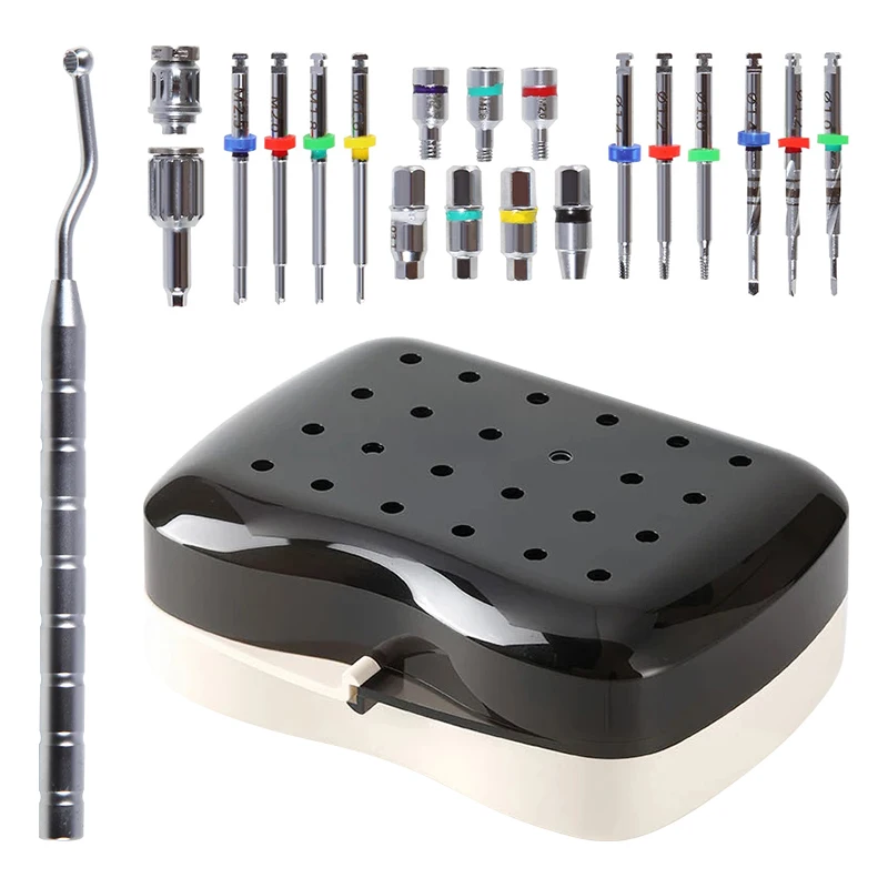 Dental Implant Fractured Broken Screw Remover Kit Broken Remover Surgery Kit Universal Screw Extractor Set Dentist Tools