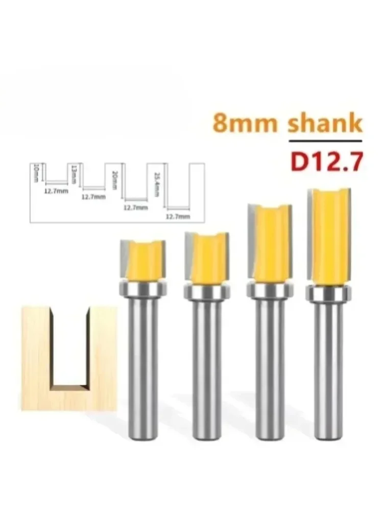8mm Schaft D1/2 Zoll Profilfräser Holzbearbeitungsfräser für Holz, Planfräser, Hartmetallfräser, Schaftfräser Werkzeuge
