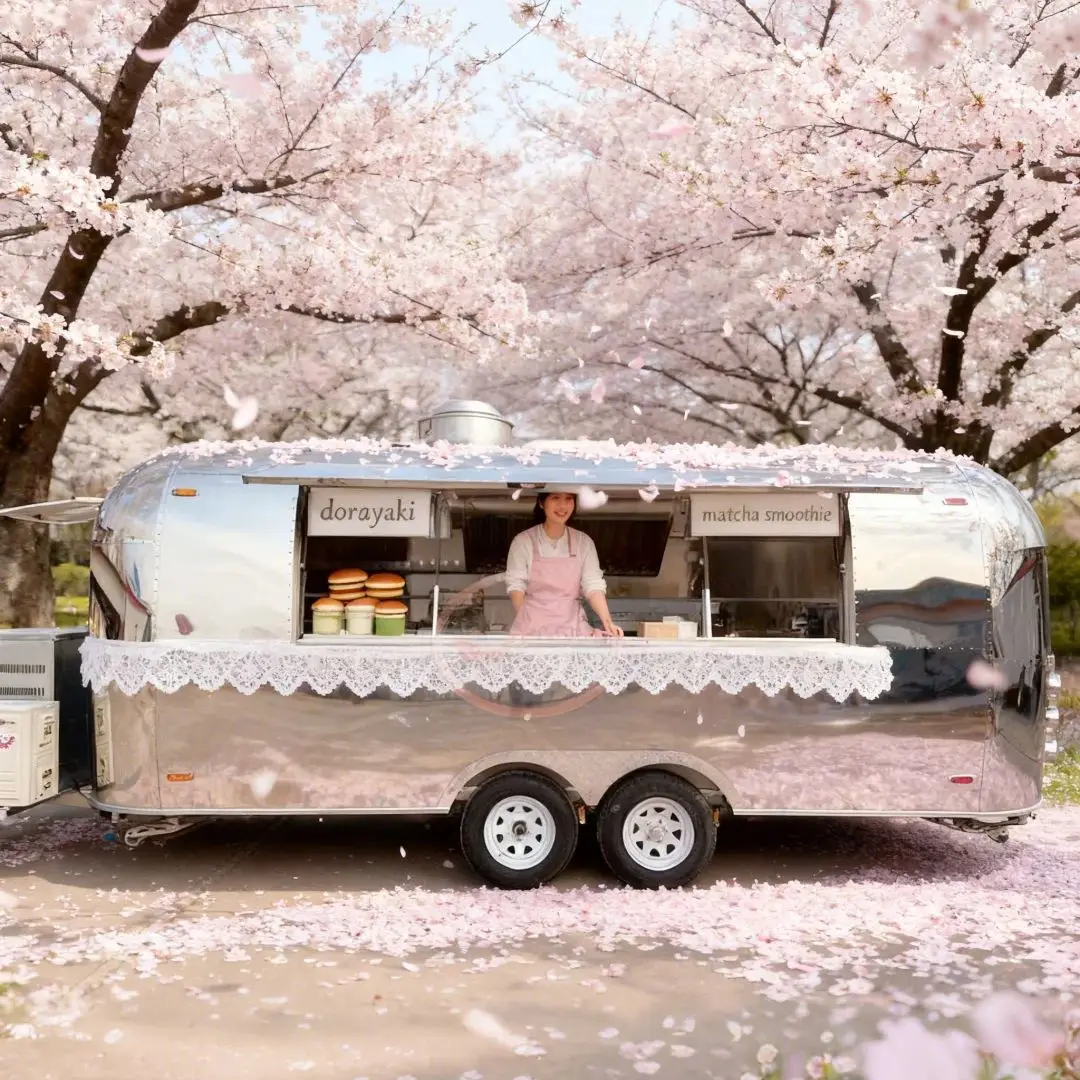 Portable Outdoor Food Trailer Mobile Vending Cart Reliable Business Helper for Scenic Areas And Night Markets