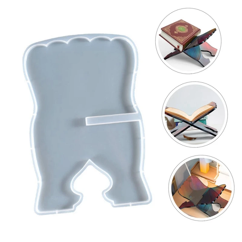 لتقوم بها بنفسك حامل كتب قوالب ل الراتنج حامل الموسيقى قالب من السيليكون مجموعة قوالب حامل قراءة الكتب لصب راتنجات الايبوكسي دائم