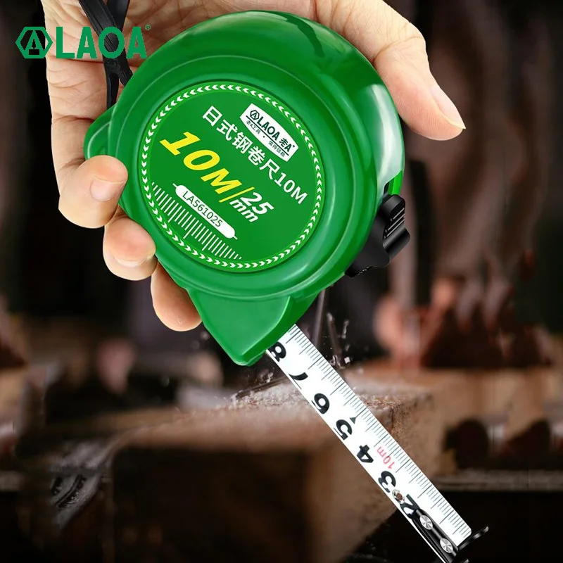 LAOA Japan Type 3m/5m/7.5m/10m Measuring Tape Roulette Double Side Steel Rule Tapeline tape measure retractable Measure Tools