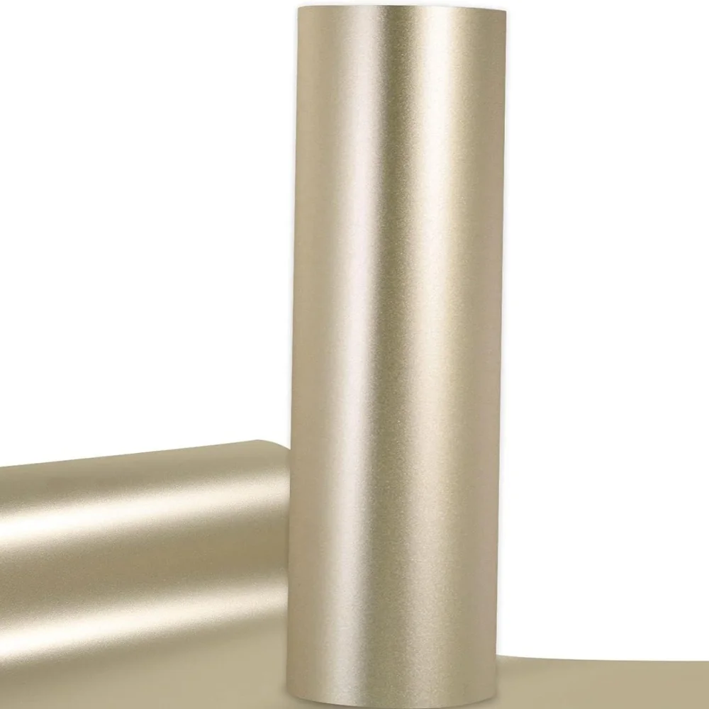 1Roll Permanent Vinyl Roll,Matte Metallic-Matless Cutting Compatible with Cricut Maker & Explore & Silhouette Machines