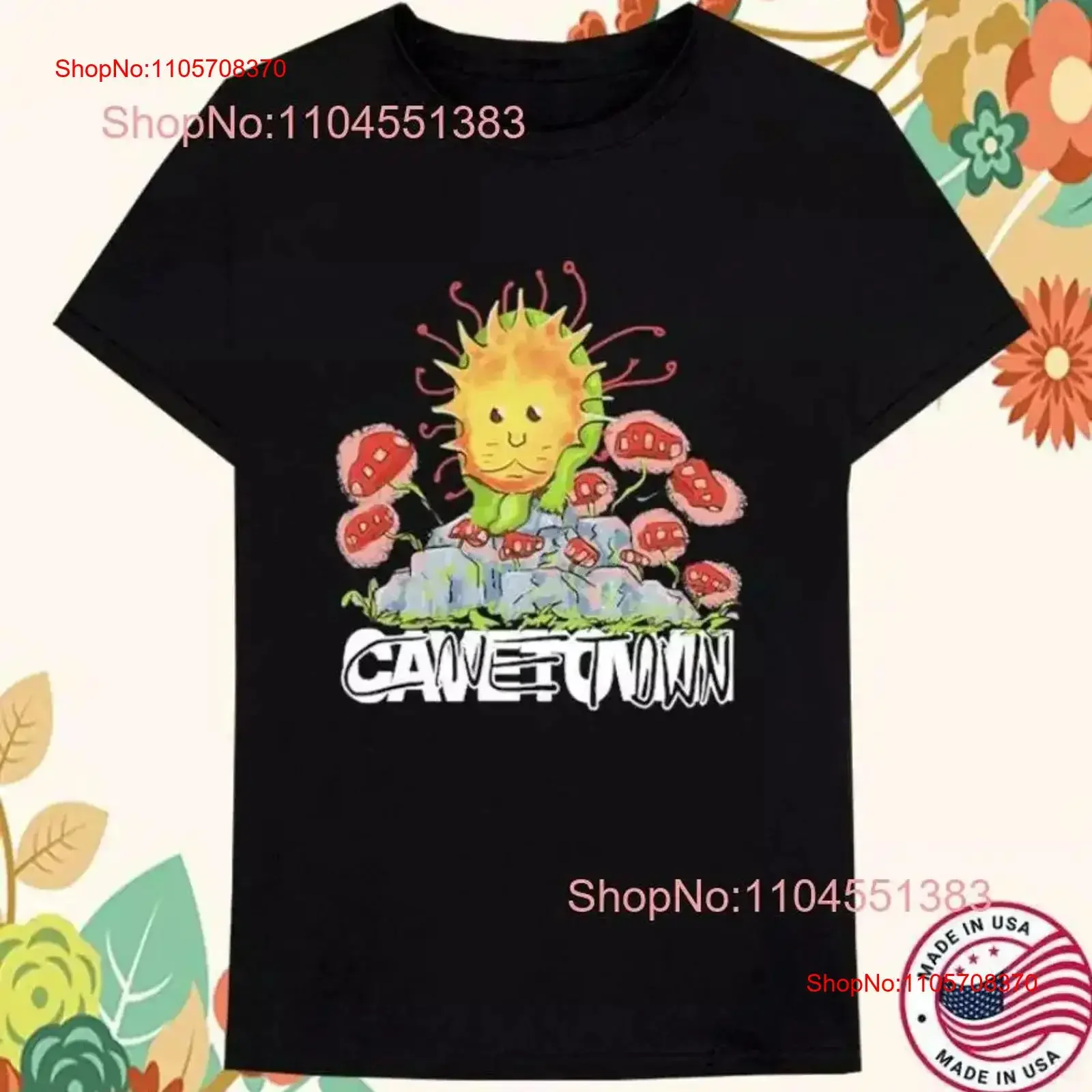 Cavetown Mushroom Rock T shirt Cotton S 5XL vintage Washed Soft Slightly designer clothes Casual Top For Everyday Wear