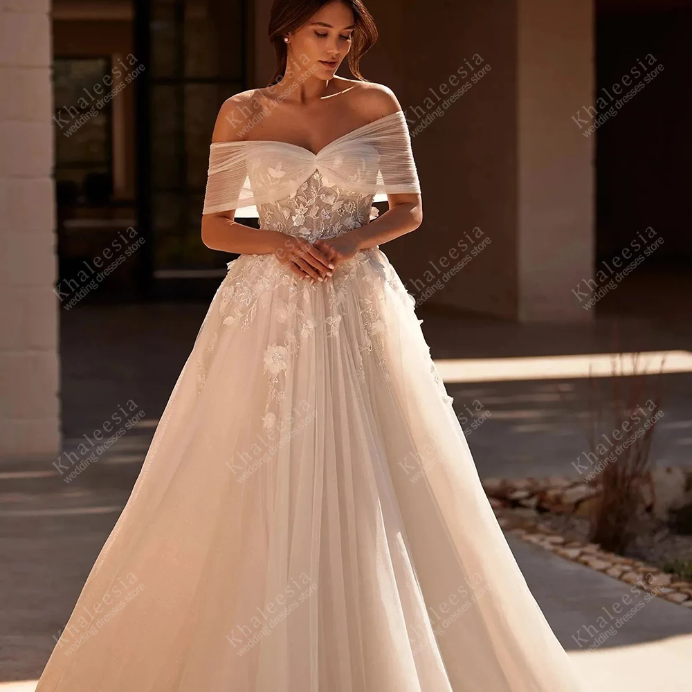 

Gorgeous Wedding Dresses Vintage Bridal Gowns Glamorous Lace Appliques Off The Shoulder Pretty Vestidos De Novia Customized 2025