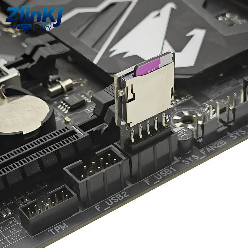 1Pcs 9Pin USB 2.0 Header to TF Memory Card Reader Converter Board Stable Compatibility for Desktop Motherboard Upgrade