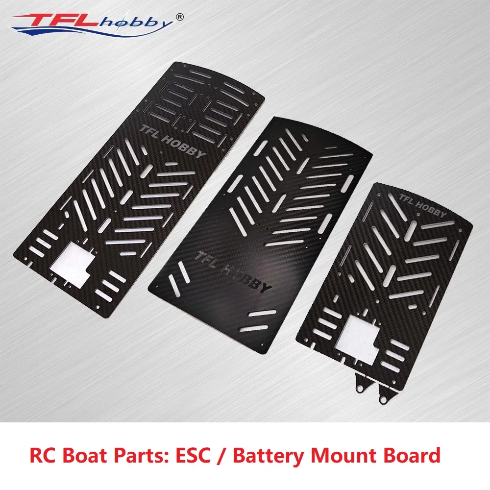 TFL Carbon Fiber / Epoxy ESC Install Board / Battery Mount for Catamaran RC Model Boat