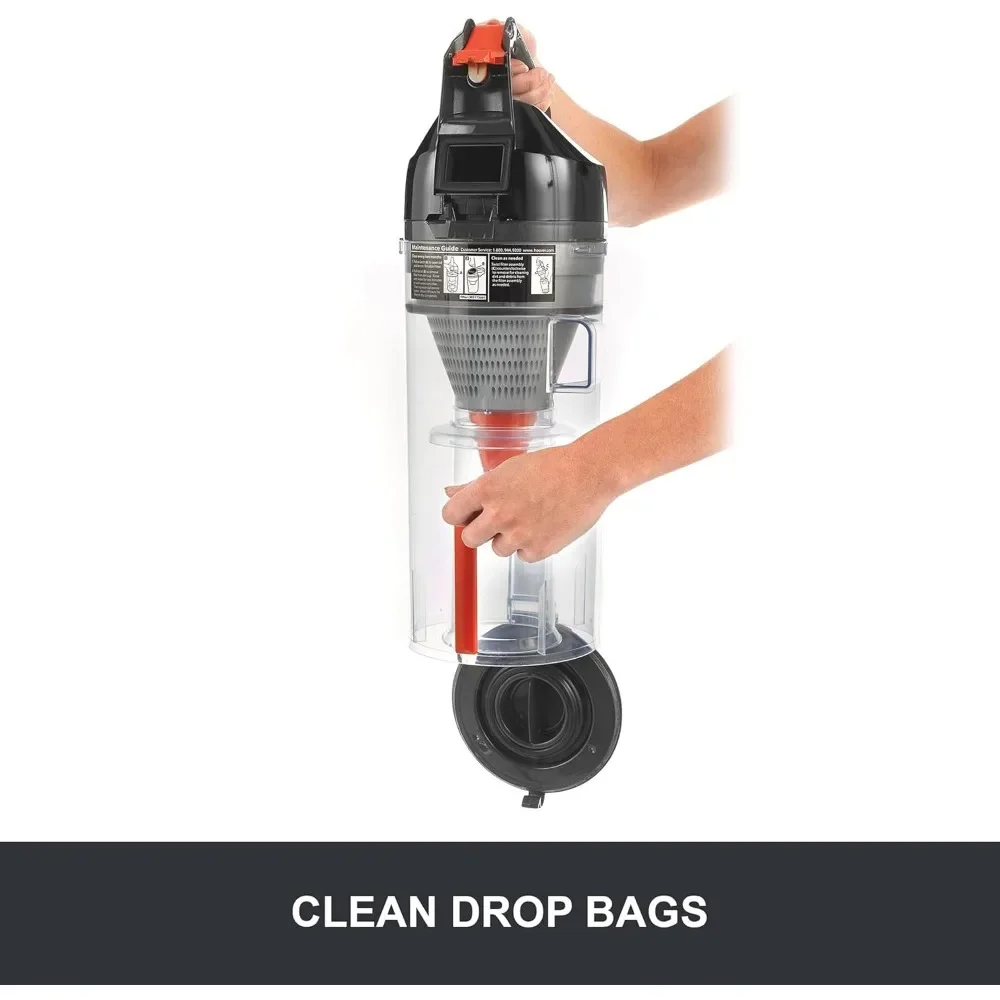 مكنسة كهربائية تستقيم بدون كيس من TaskVac، واقي أثاث خفيف الوزن ومصفى HEPA بدرجة احترافية طويلة الأمد