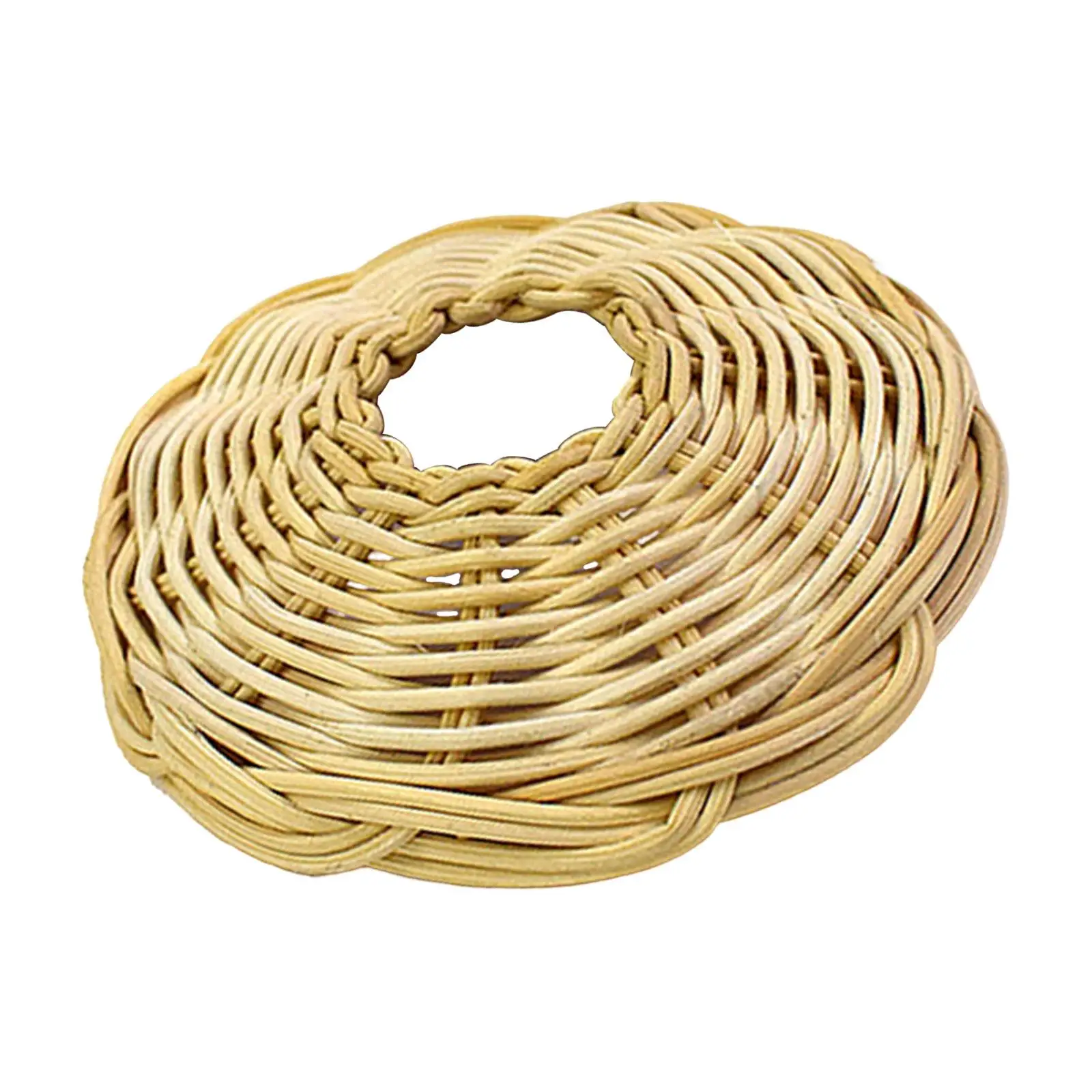 Handwoven Rattan Woven Lampshade Pendant Light Shade Cover for Dining Room Kitchen Cafe Ceiling Hanging Light Fixture