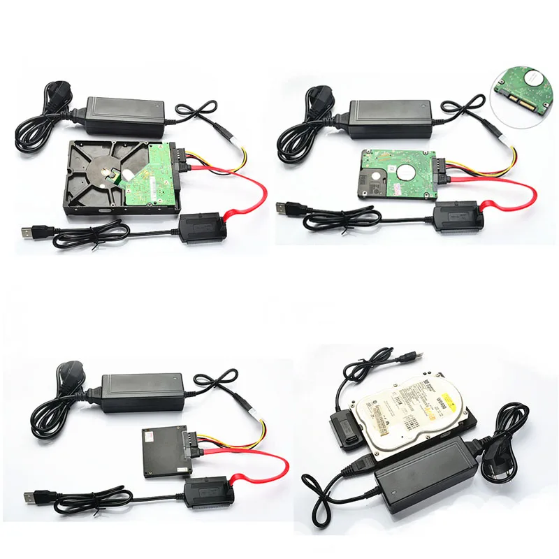 Adaptador USB 2.0 para IDE / 2.5 "3.5" HDD com suporte para rígido HDD DVD