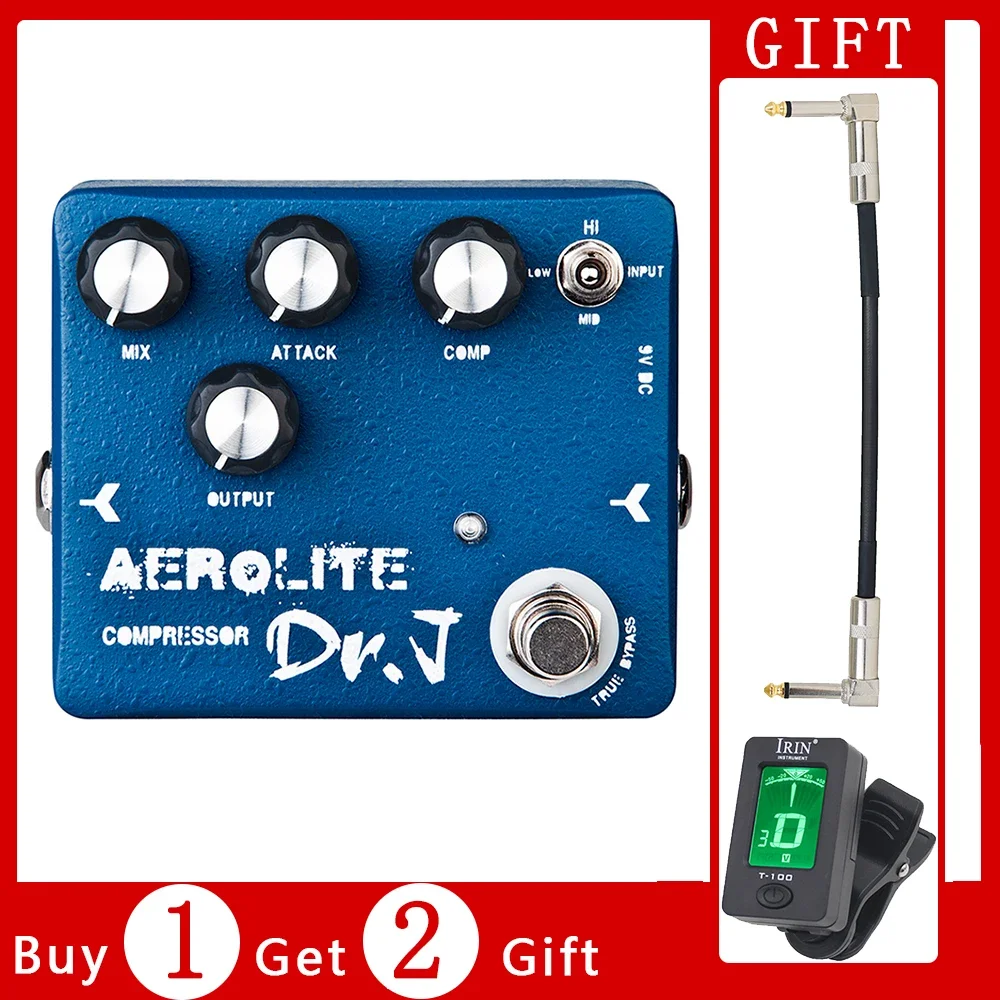 

D55 AEROLITE Compressor Guitar Effect Pedal True Bypass COMP MIX ATTACK Sustain Pedal Electric Guitar Bass Parts & Accessories