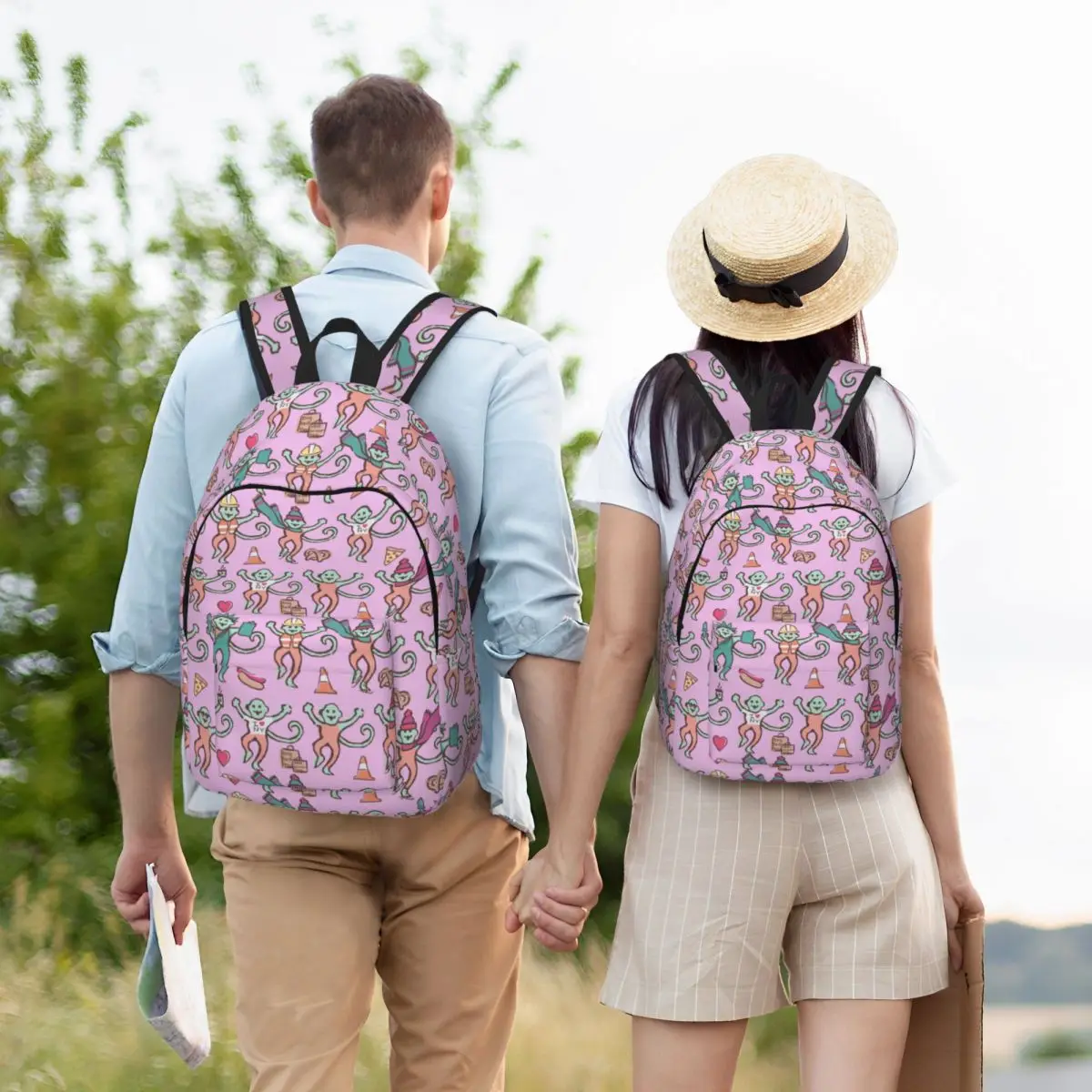 Sac à Dos Roller Rabbit pour Homme et Femme, Cartable Rose, École Primaire, Lycée, Étudiant, Sports