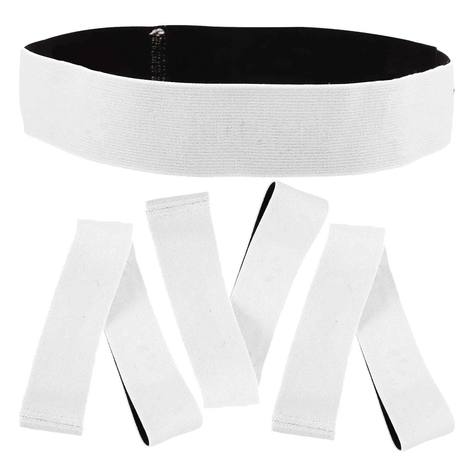 

4Pcs Adjustable Bed Sheet Tie Bands Elastic Organizers for Sheet Cover Storage and Closet Organization Solutions