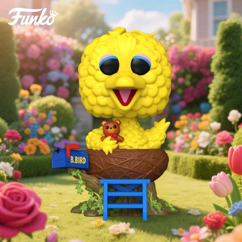 

Genuine FUNKO POP《Sesame Street Big Bird's Nest (6 Inches)》Anime Action Desktop Decoration Ornament Model Toys Collectible Model