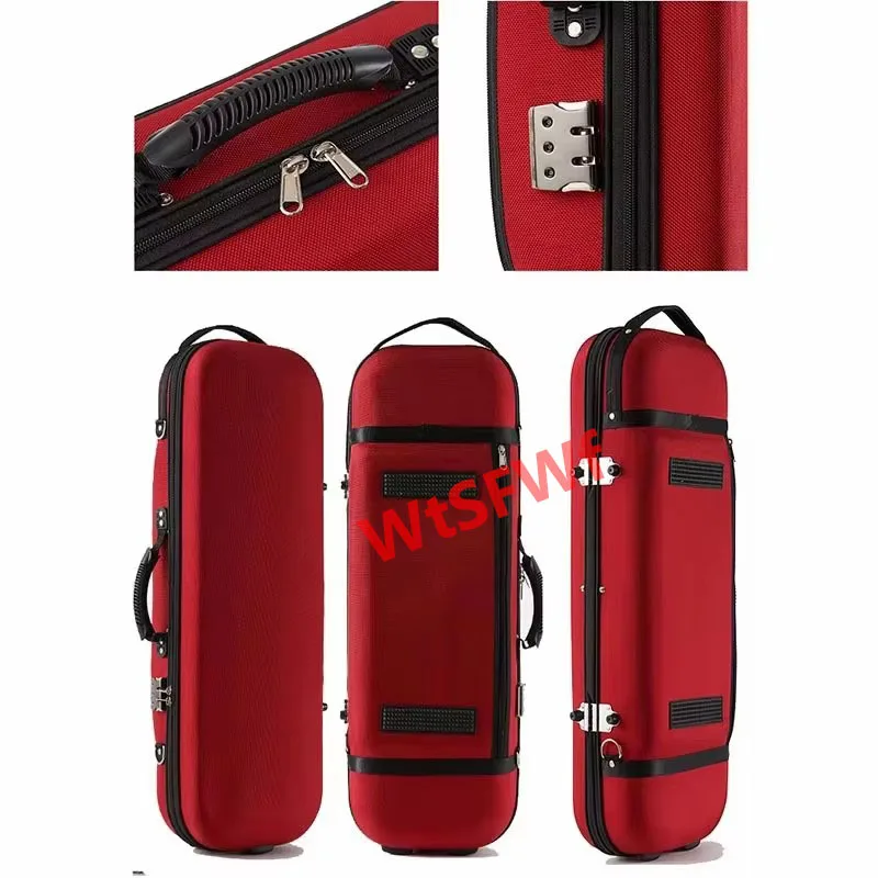 USA low tax Multicolor Square violin case 4/4 3/4 shockproof composite fiber violin professional case grid square box
