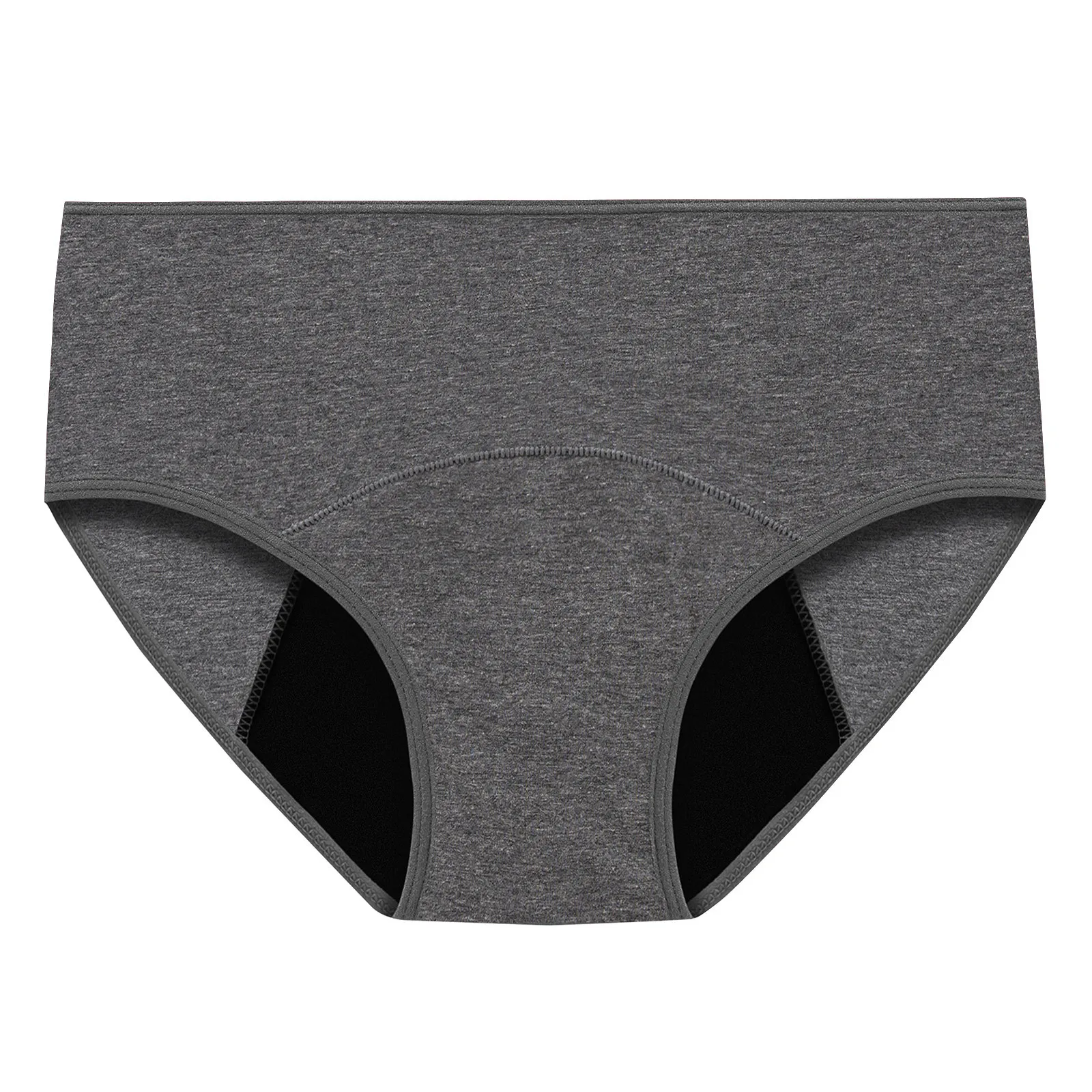 مقاس كبير سراويل الحيض للنساء ، ماصة ، مقاومة للماء ، سائل ، بدون أثر ، متوسط الخصر ، أحادي اللون ، مثلث ، سراويل فسيولوجية ، 4 *