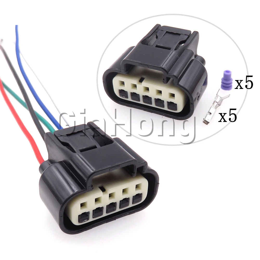 

1 Set 5 Ways Starter Auto Electrical Wire Harness Connector For Toyoya 7283-5529-30 7283-5529 11904 Car Cable Sockets