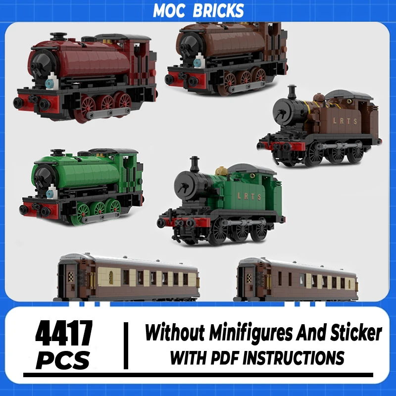 Railway Train Model  Model Moc Building Bricks Tank Engine Sets Technology Modular Blocks Gifts Christmas Toys DIY Sets Assembly