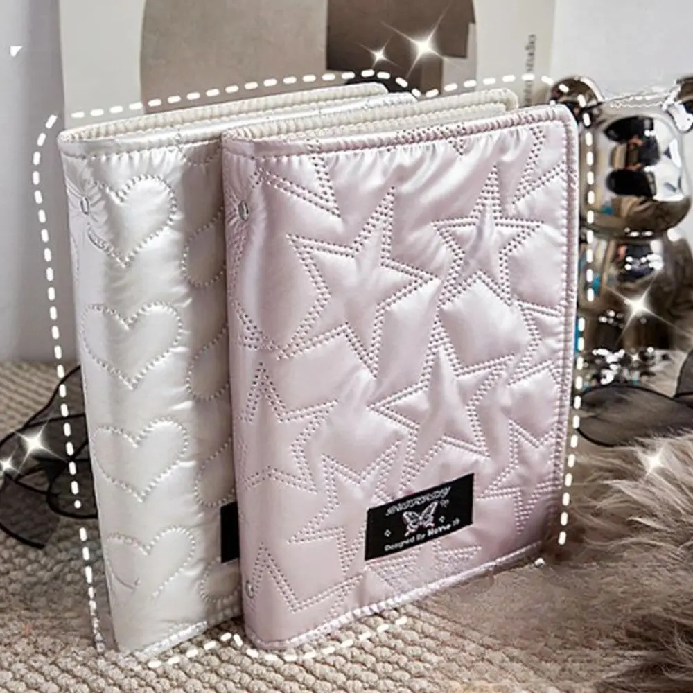 

Ins High Appearance Level Love Ledger Glitzy Laser Star Notebook Detachable Personality Loose-Leaf Book Girls