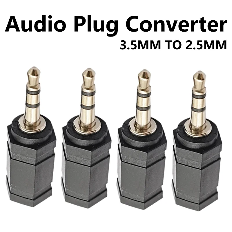 5PCS 3.5mm Stereo Jack Male Plug 3.5mm To 2.5mm Female Plug Converter For Audio PC Phone Headphone Earphone Cable Jack  Adapter