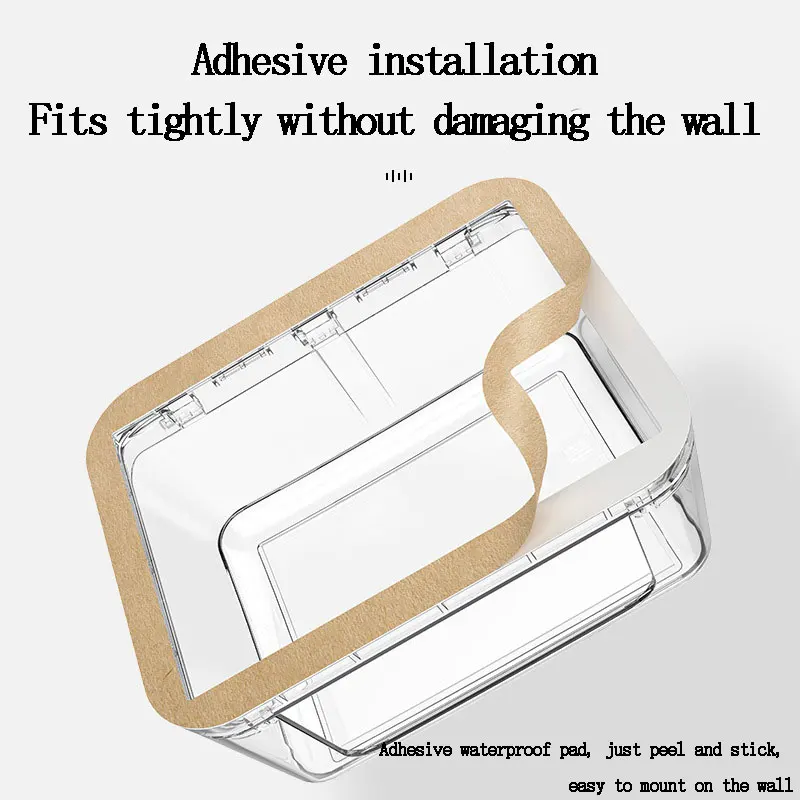 118 نوع لاصق عالمي ارتفاع وموسع التبديل والمقبس غطاء مقاوم للماء ذكي سخان المياه التوصيل صندوق سبلاش