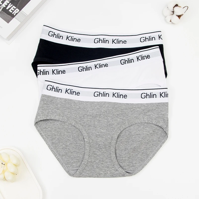 2 Pcs Women Underwear Set Cotton Pad Bra with Panty Sports Vest And Briefs image 5