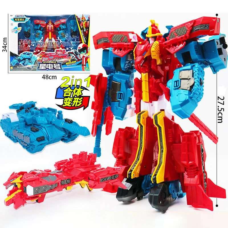 Combined Mecha! Combiner Robot Toys- TOBOT 3-in-1 Transforming Anime Figure Collectible Toy for Boys Age 8-12+Christmas Gifts