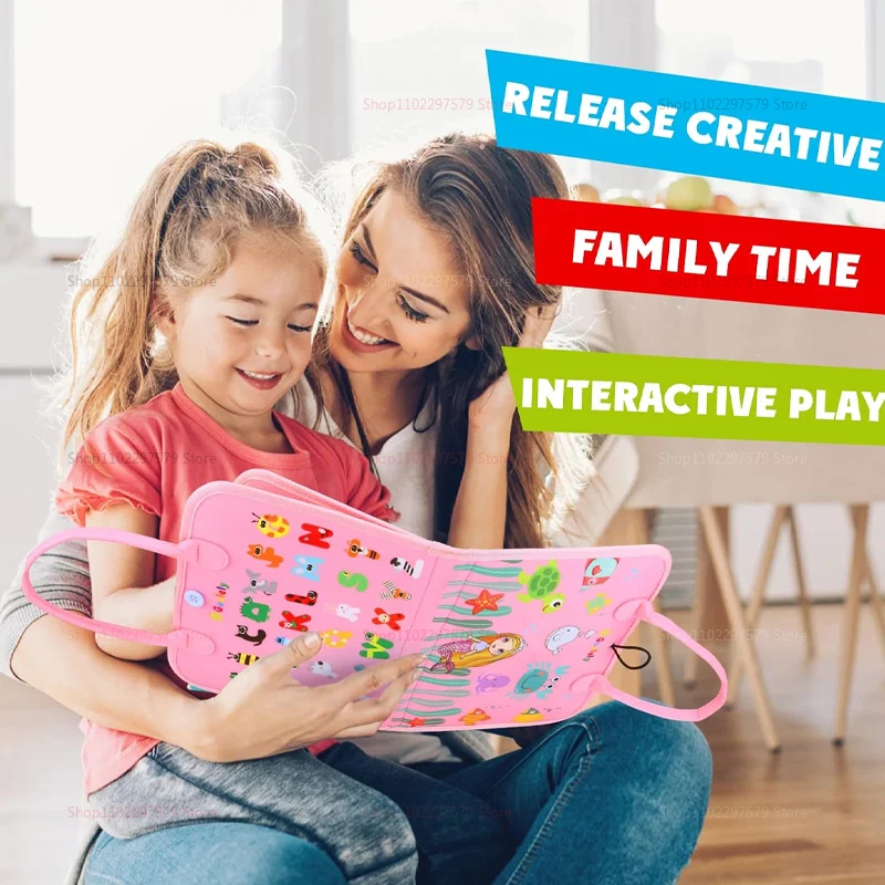 2025 جديد مونتيسوري طفل مشغول مجلس النشاط التعليمي للفستان الأساسي المهارات الحركية الحسية الطفل لعب للتعلم للسفر