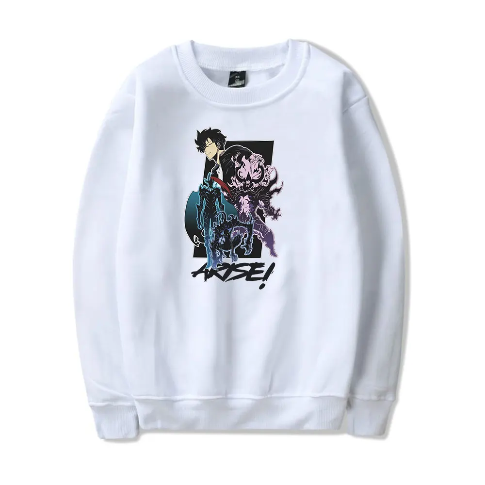 Solo Leveling Vintage 90s Merch Sweatshirt Men Women Print Pullover Unisex Harajuku Sweatshirt Outwear Sports Pullover Fashion