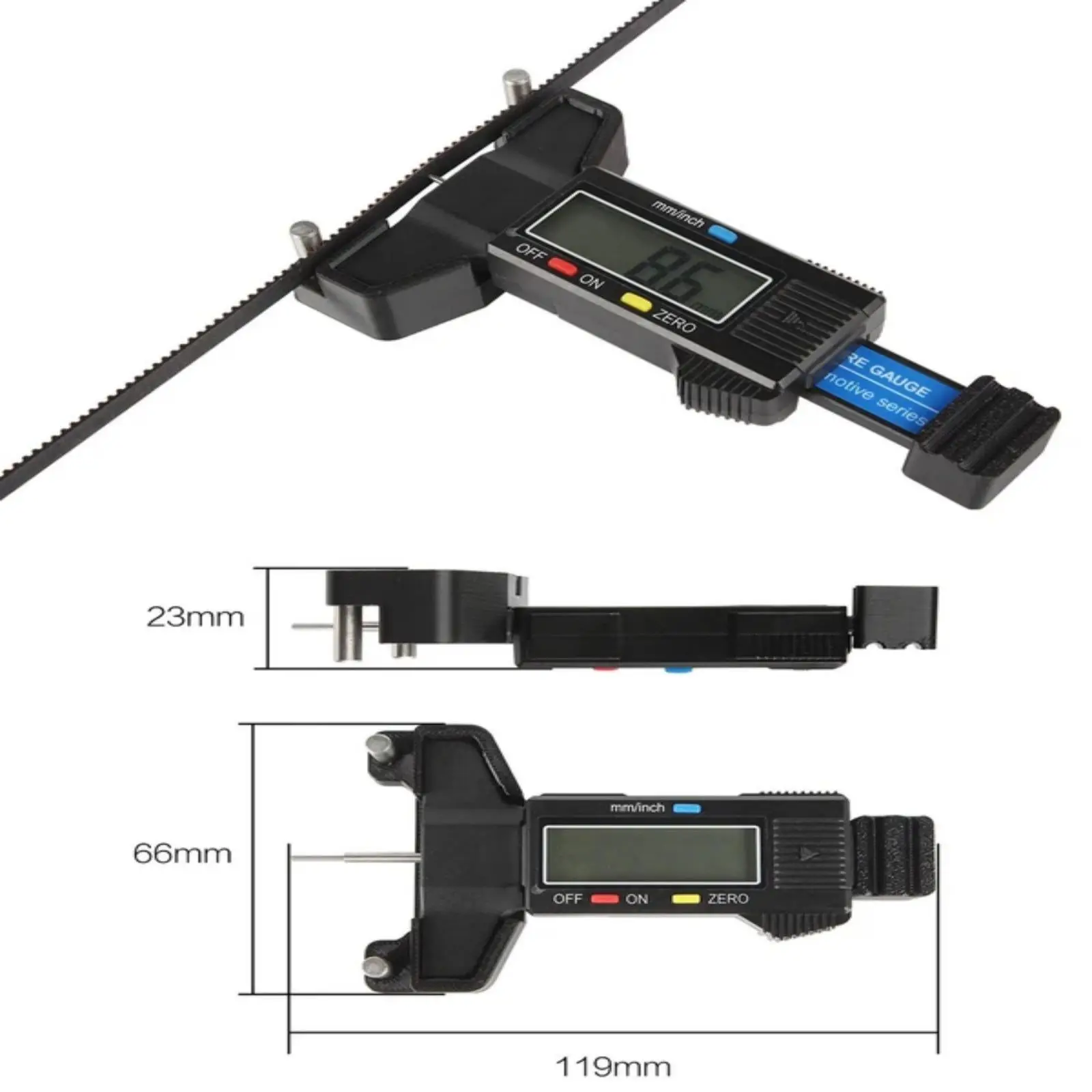 For Creality K1/K1 MAX 2GT Timing Belt Elastic Tensiometer Voron Synchronous Belt Tension Gauge Tester 3D Printer Parts