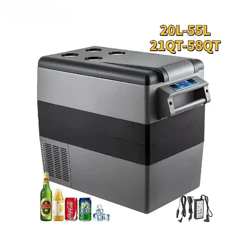 Sihao geladeira carro freezer 22-45l compressor refrigerador 12/24v dc 110-240v mini geladeira para viagens acampamento ao ar livre uso de caminhão