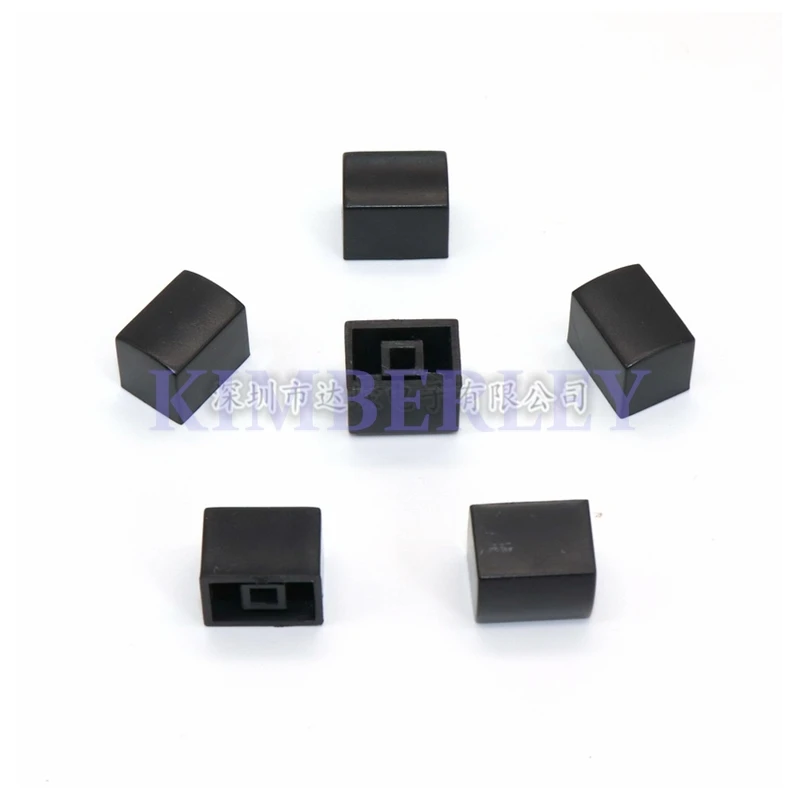 30PCS 15 X 11 X 11.5MM Key Cap Plastic Rectangular Key Cap Self-locking Switch Cap Black Key Cap