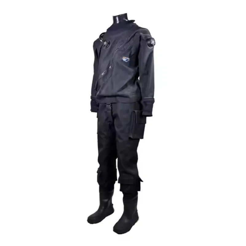 Waterproof Dry Suit for Men, 3 Layers, Free Diving, Kayak, Swift Entry