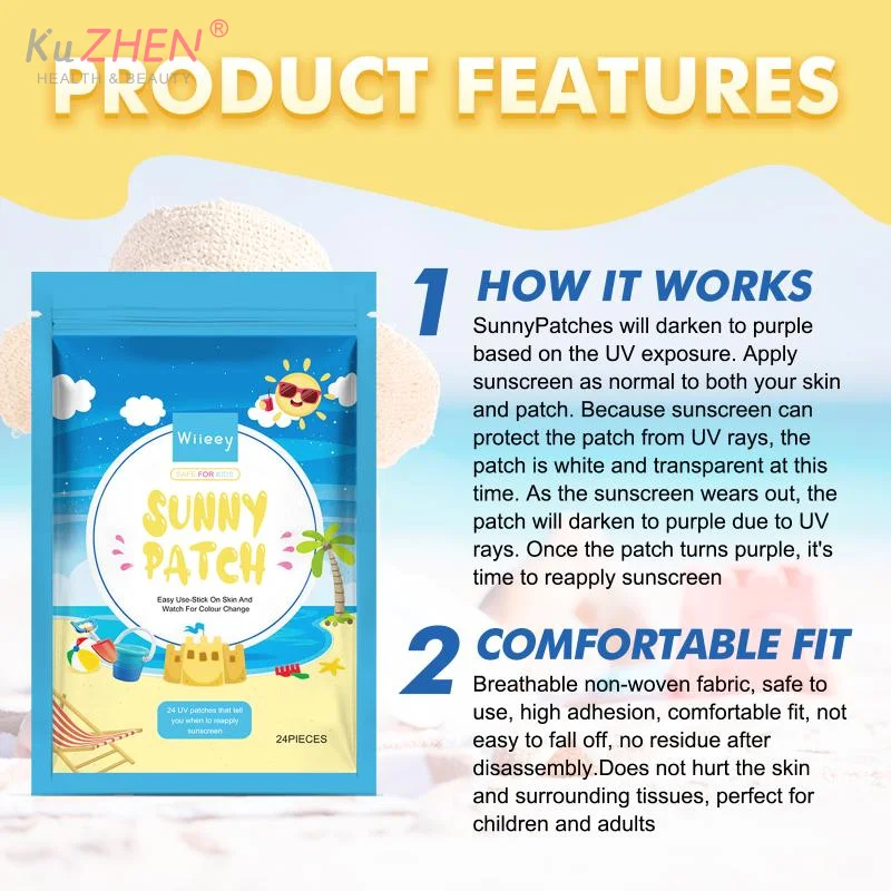 UV Patch Outdoor Summer Sun Patch Sunlight Protection Patch for Adults Children Care