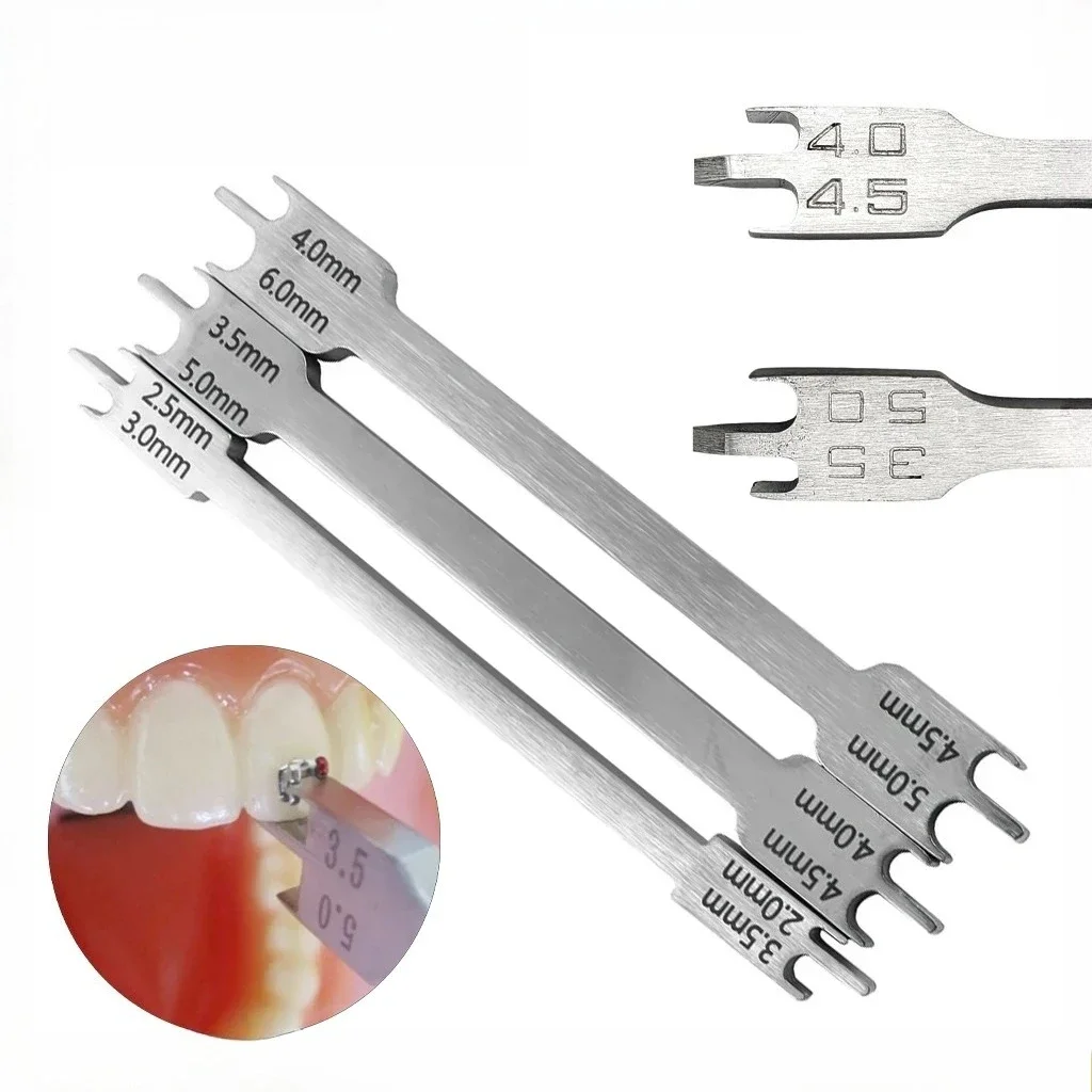Dental Dentistry Orthodontic Bracket Positioner Stainless Steel Dentistry Brackets Gauge Locator Position Dentist Tools