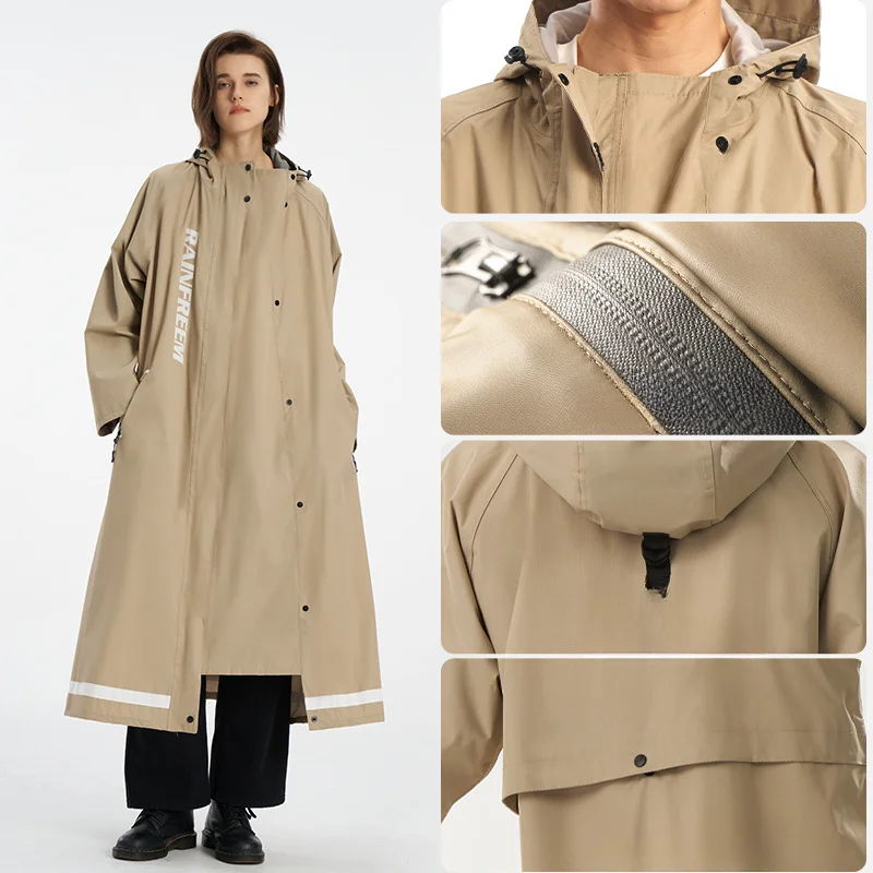 Electric Car Raincoat Long Body Rain Poncho Takeout Rider Female One-piece Male Raincoat Battery Car Impermeable Motociclista