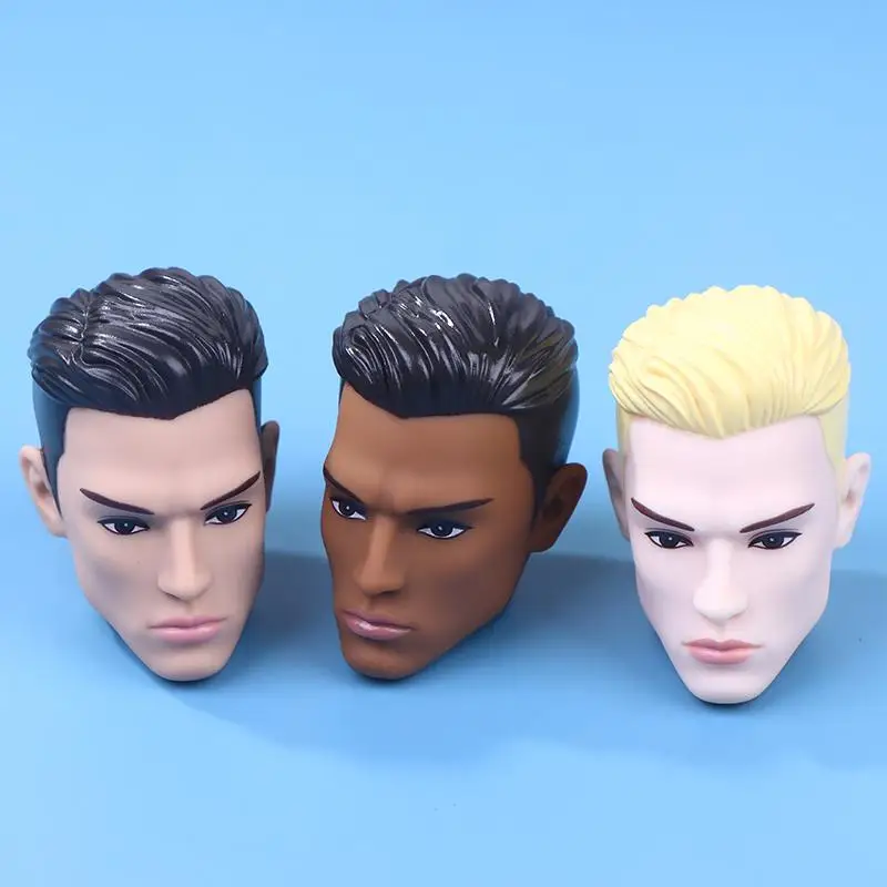 1pc Boys Doll Heads 1/6 Boys Doll Male Figures New Joints Movable Solid 35cm Dolls Kids Boys Girls DIY Toys Birthday Gifts
