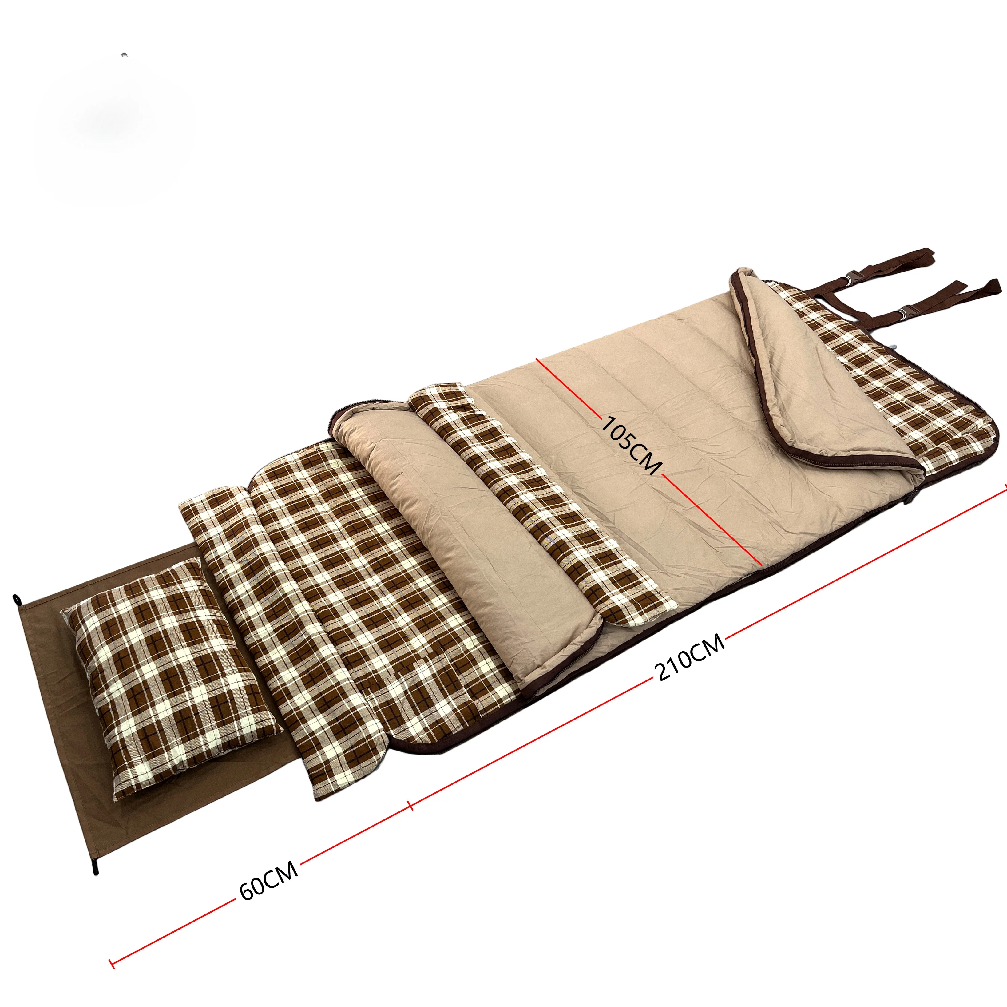 - Saco de dormir de lona de algodón cómodo, nuevo y acogedor, tamaño grande, 20 grados, 5 kg