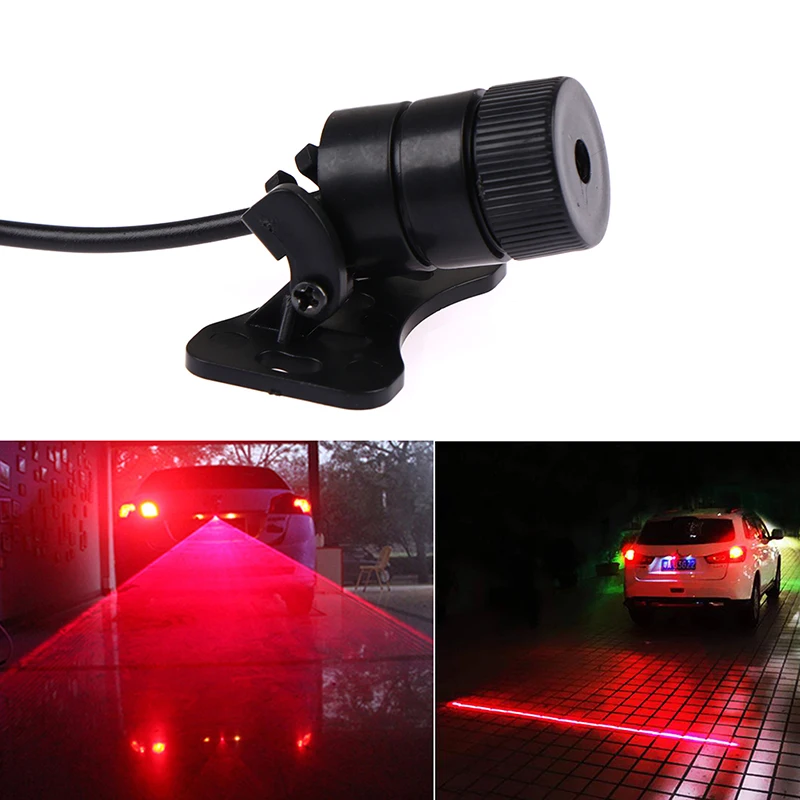 Lâmpada LED Laser Tail para carro e motocicleta, Auto Taillight, Luz de advertência do freio, Lâmpada traseira