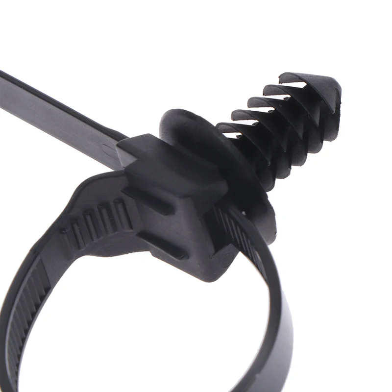 10pcs Nylon Plastic Vehicle Motocycle Cable Tie Removable Threaded M6 M8 M10 Hole Retainer Clip Push Mount Auto Fasteners